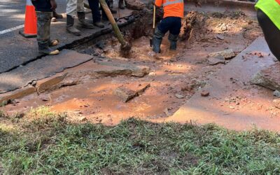 Crew at Work: Water Main Break on Cowan Road 9.5.25
