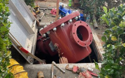 Replacing an 8″ Water Meter at Callaway Crossing