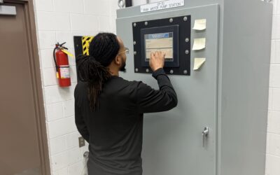 Mechanical Maintenance Specialist Monitoring Raw Water Intake Operations