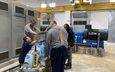 🔧💧 Maintenance Team Supports High Service Pump Valve Repair at Water Treatment Plant 💧🔧