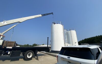 Maintenance Team Troubleshoots Lime Bulk Tank Level Sensor