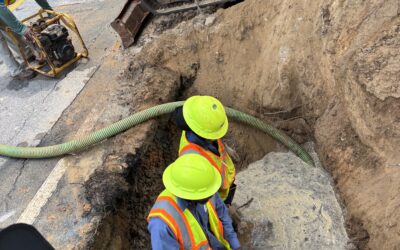 Rockdale Water Resources Crew Responds Quickly to Water Line Damage on Rockbridge Road