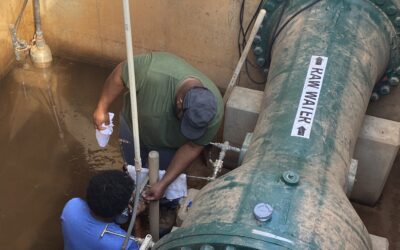 Maintenance Team Replaces Raw Water Meter